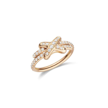 [Olivia JW]JEUX DE RING PINK GOLD DIAMOND