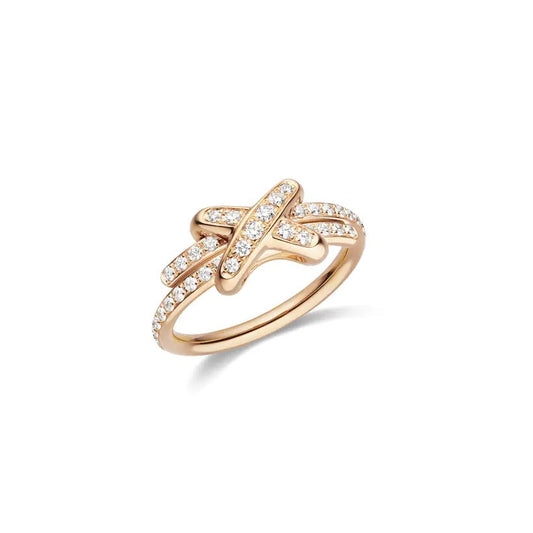 [Olivia JW]JEUX DE RING PINK GOLD DIAMOND