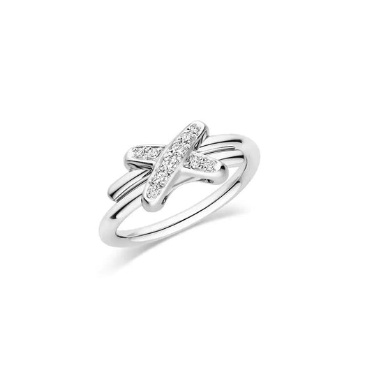 [Olivia JW]JEUX DE SILVER DIAMOND RING