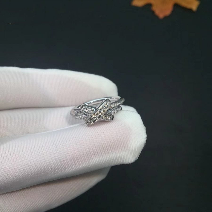 [Olivia JW]JEUX DE SILVER DIAMOND RING