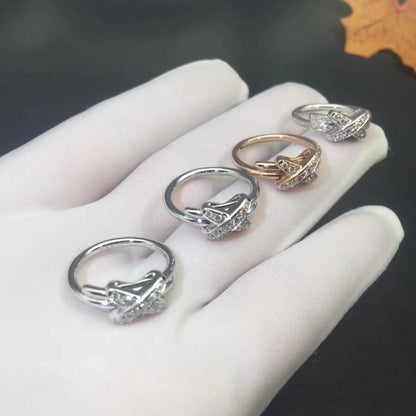 [Olivia JW]JEUX DE SILVER DIAMOND RING