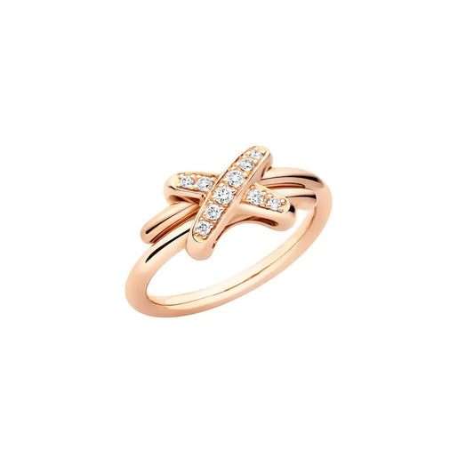 [Olivia JW]JEUX DE PINK GOLD DIAMOND RING