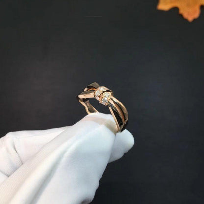 [Olivia JW]LIENS RING PINK GOLD DIAMOND
