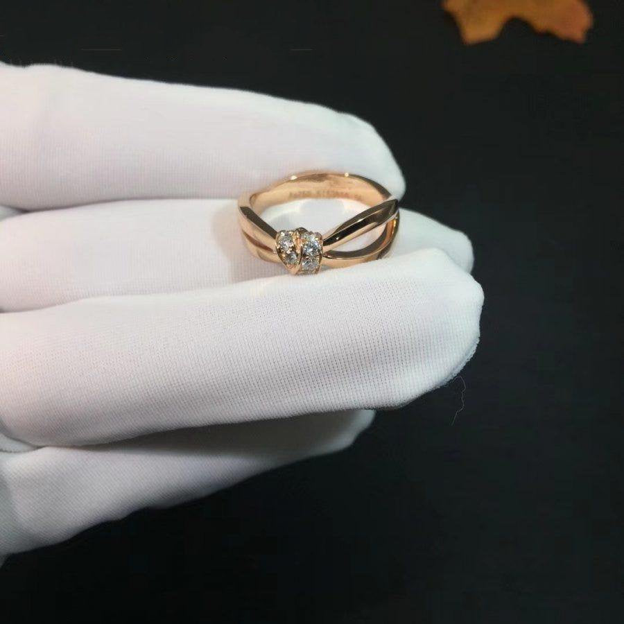 [Olivia JW]LIENS RING PINK GOLD DIAMOND