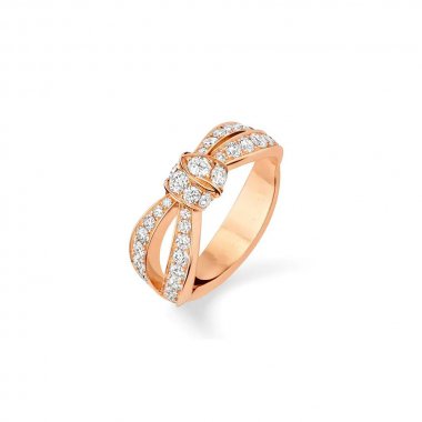 [Olivia JW]LIENS PINK GOLD DIAMOND RING
