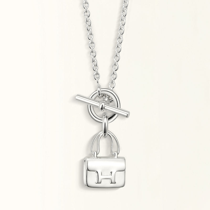 [Olivia JW]POP H PEDANT SILVER NECKLACE