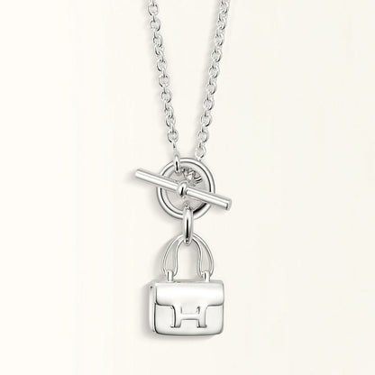[Olivia JW]POP H PEDANT SILVER NECKLACE