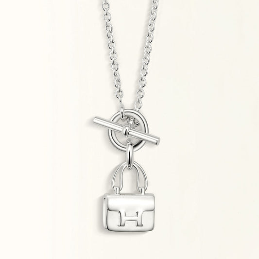 [Olivia JW]POP H PEDANT SILVER NECKLACE