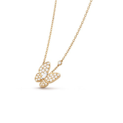 [Olivia JW]BUTTERFLY DIAMOND NECKLACE