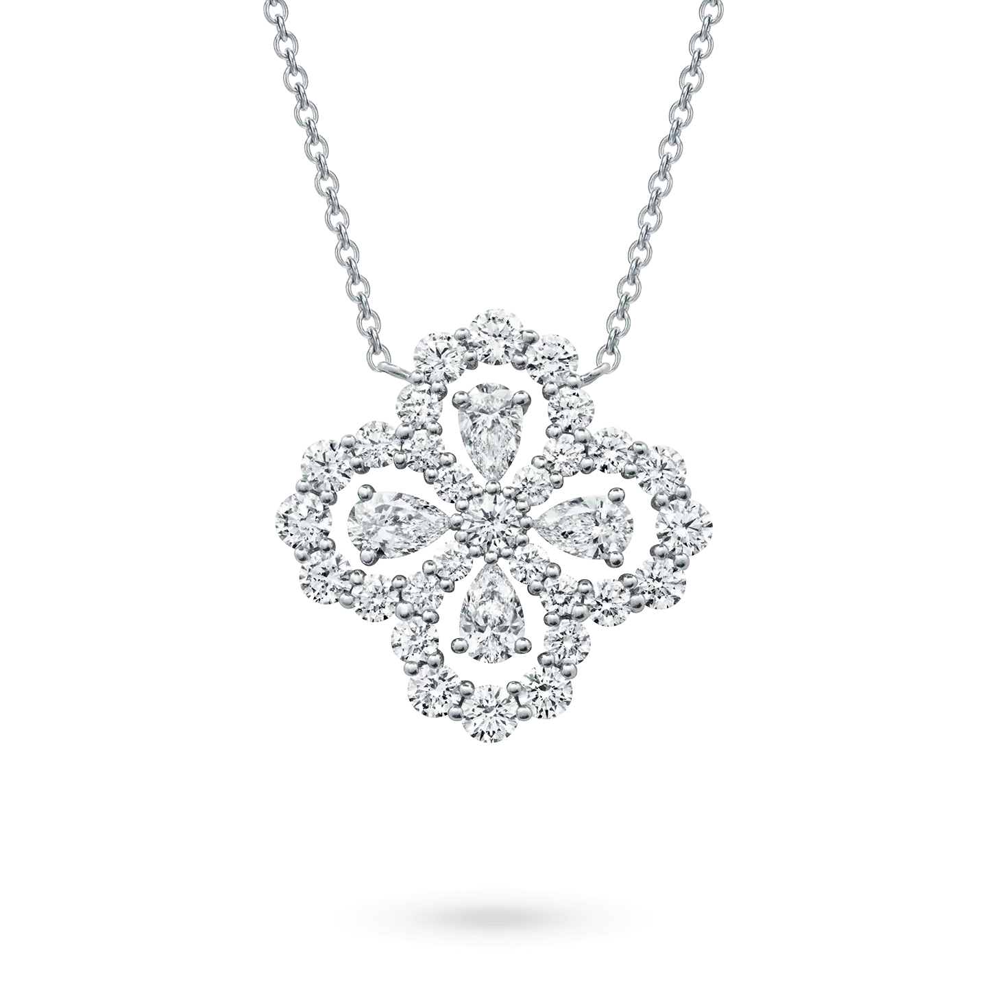 [Olivia JW]LOOP NECKLACE FULL MOTIF DIAMOND 16MM MULTIPLE COLORS