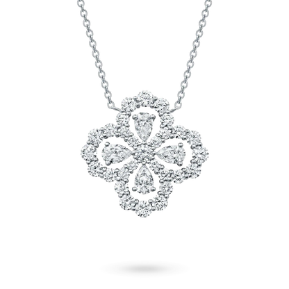 [Olivia JW]LOOP NECKLACE FULL MOTIF DIAMOND 16MM MULTIPLE COLORS
