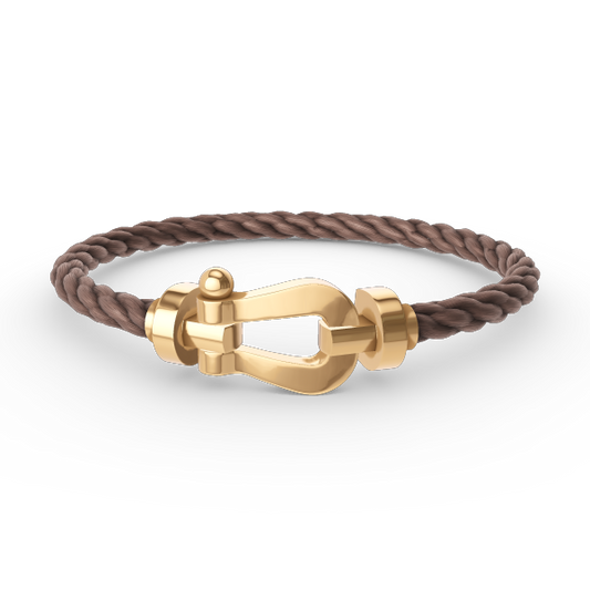 [Olivia JW]FORCE LARGE HORSESHOE NO DIAMOND BRACELET GOLD