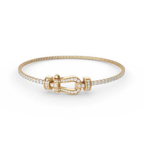 [Olivia JW]FORCE  HORSESHOE  DIAMOND TENNIS BRACELET
