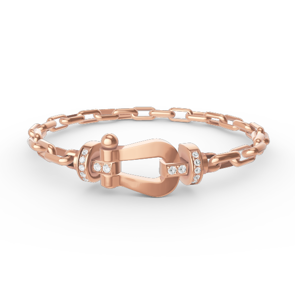 [Olivia JW]FORCE LARGE HORSESHOE CLASP  METAL BRACELET