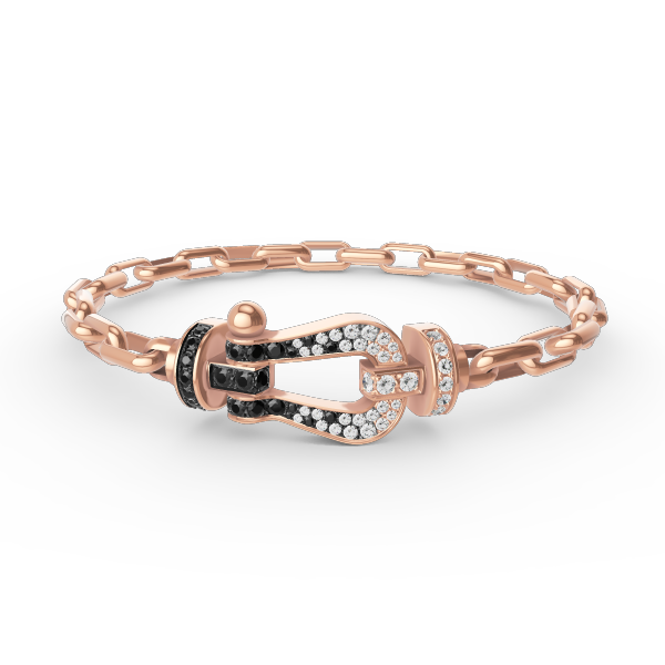 [Olivia JW]FORCE LARGE HORSESHOE CLASP  METAL BRACELET