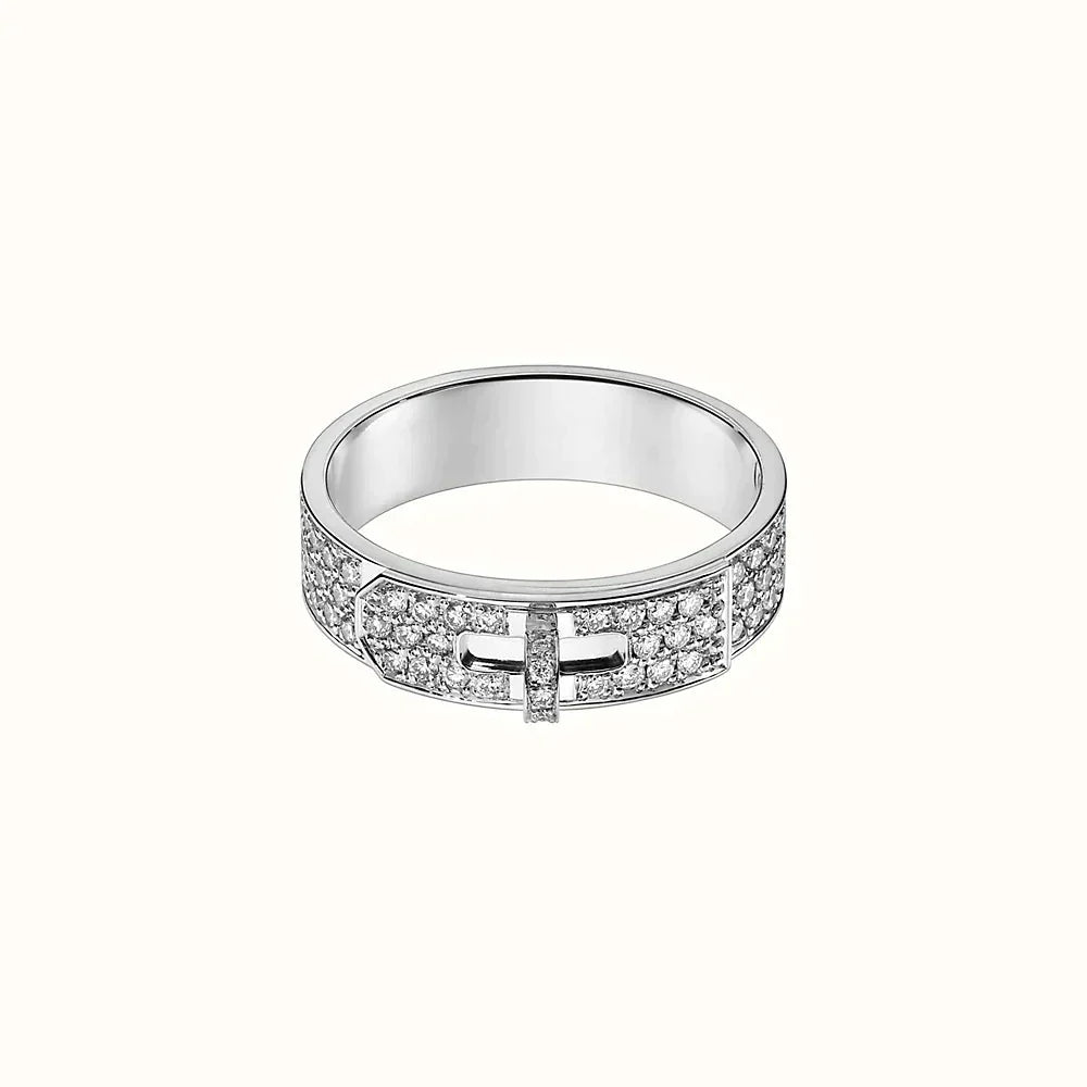[Olivia JW]KELLY SILVER DIAMOND RING