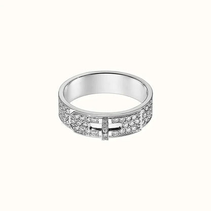 [Olivia JW]KELLY SILVER DIAMOND RING
