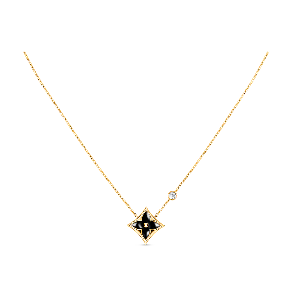 [Olivia JW]STAR BLACK MOP NECKLACE