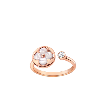 [Olivia JW]SUN 1 DIAMOND PINK MOP RING