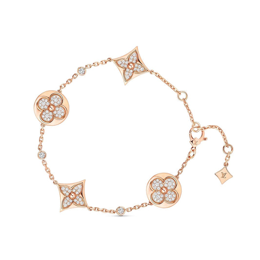[Olivia JW]STAR AND SUN 4 MOTIFS GOLD DIAMONDS BRACELET