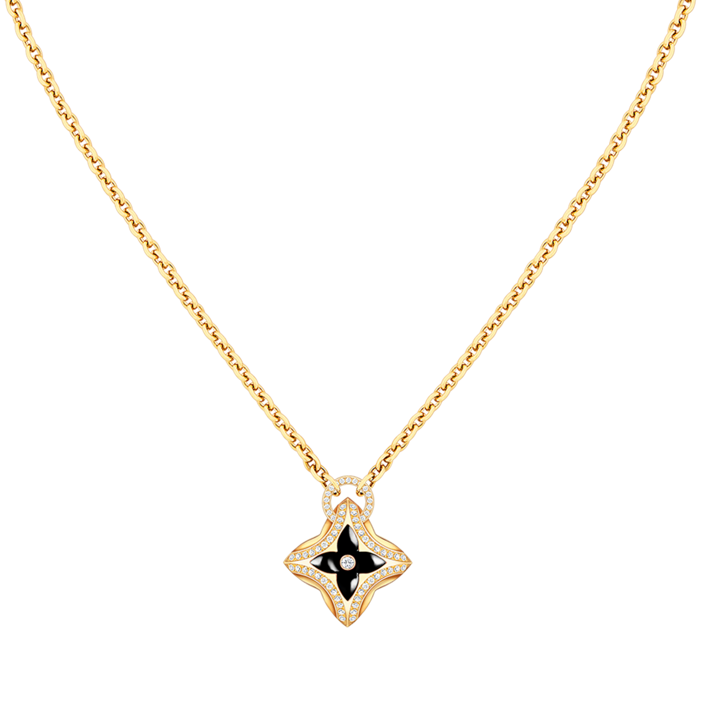 [Olivia JW]STAR PEDANT PINK GOLD DIAMOND NECKLACE