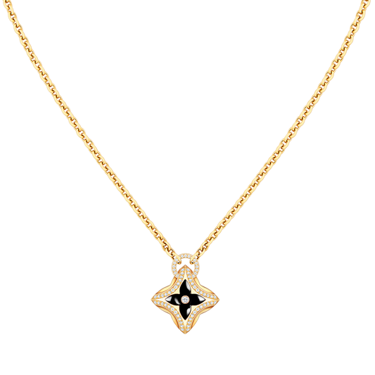 [Olivia JW]STAR PEDANT PINK GOLD DIAMOND NECKLACE