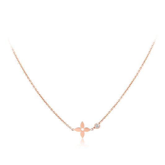 [Olivia JW]BLOSSOM PENDANT PINK GOLD AND DIAMOND