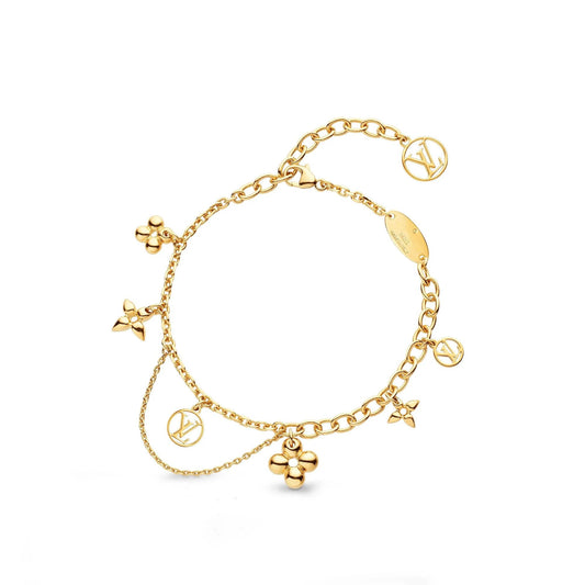 [Olivia JW]BLOOMING PINK GOLD MOP BRACELET