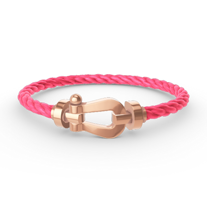 [Olivia JW]FORCE LARGE HORSESHOE NO DIAMOND BRACELET ROSE GOLD
