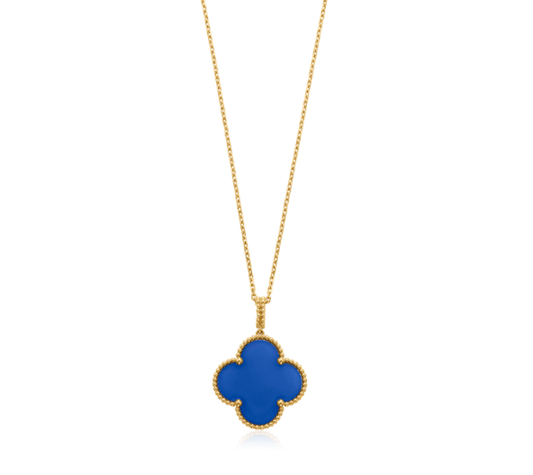 [Olivia JW]CLOVER 25MM NECKLACE TURQUOISE ROSE GOLD