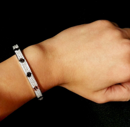 [Olivia JW]LOVE BRACELET 6.1MM DIAMOND-PAVED CERAMIC