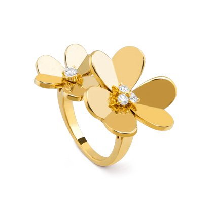 [Olivia JW]CLOVER COMOS GOLD DIAMOND RING