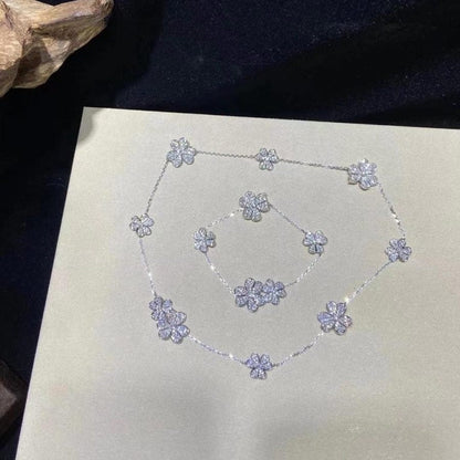 [Olivia JW]FRIVOLE SILVER 5 FLOWERS BRACELET