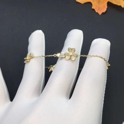 [Olivia JW]FRIVOLE GOLD 5 FLOWERS BRACELET