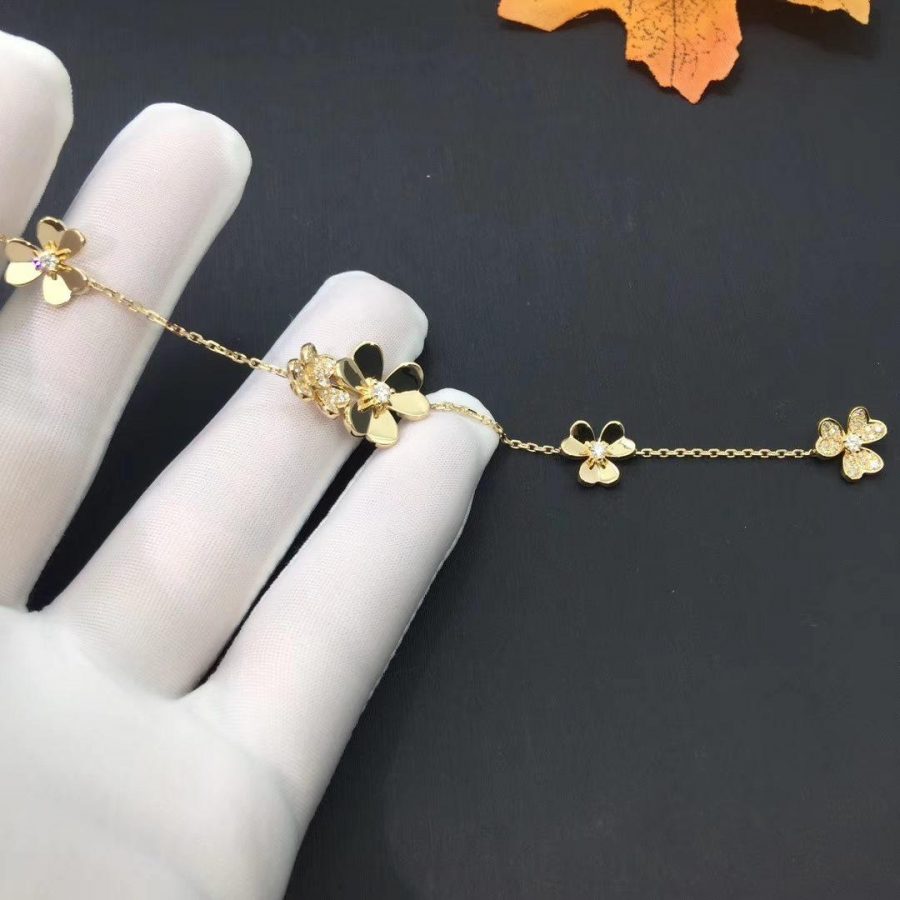 [Olivia JW]FRIVOLE GOLD 5 FLOWERS BRACELET