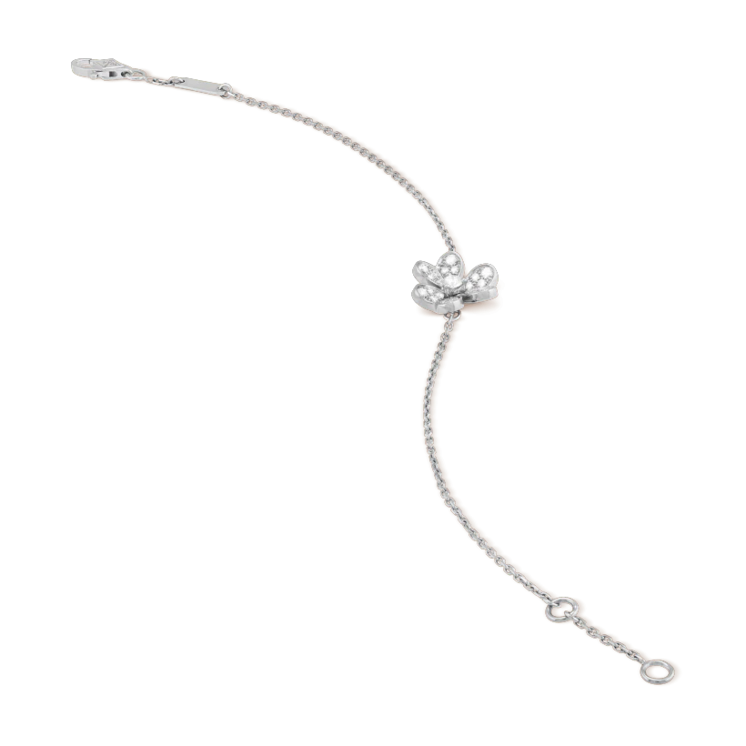 [Olivia JW]FRIVOLE SILVER FLOWER DIAMOND BRACELET