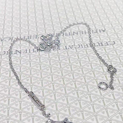 [Olivia JW]FRIVOLE SILVER FLOWER DIAMOND BRACELET