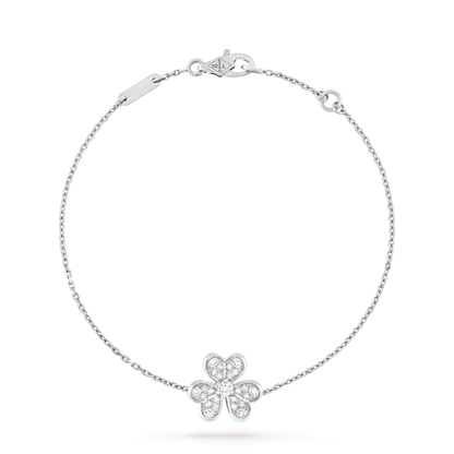 [Olivia JW]FRIVOLE SILVER FLOWER DIAMOND BRACELET