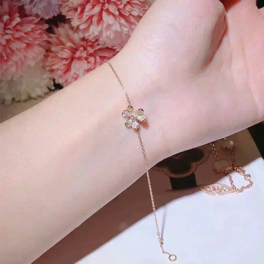 [Olivia JW]FRIVOLE GOLD FLOWER DIAMOND BRACELET