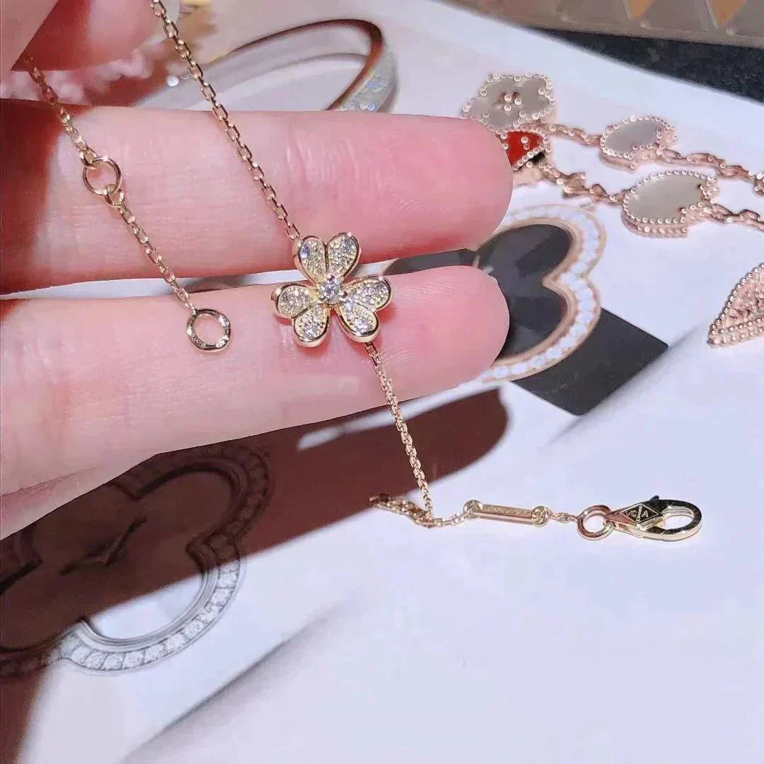 [Olivia JW]FRIVOLE GOLD FLOWER DIAMOND BRACELET