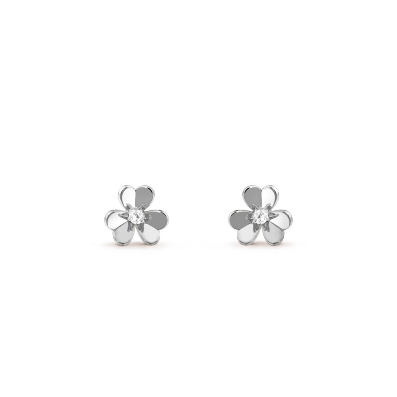 [Olivia JW]FRIVOLE MINI SILVER FLOWER EARRINGS