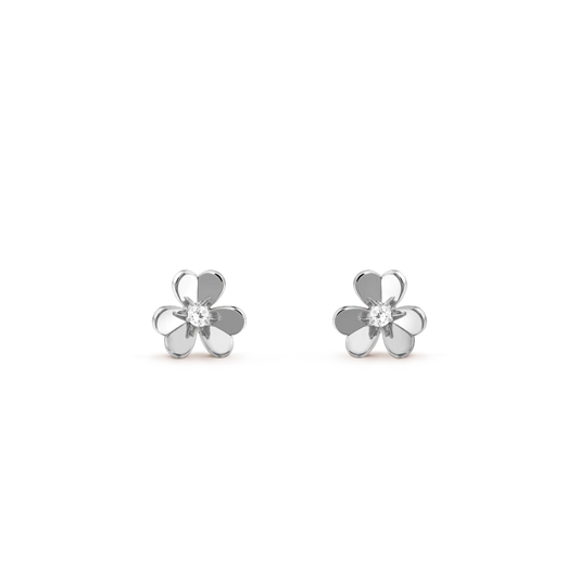 [Olivia JW]FRIVOLE MINI SILVER FLOWER EARRINGS