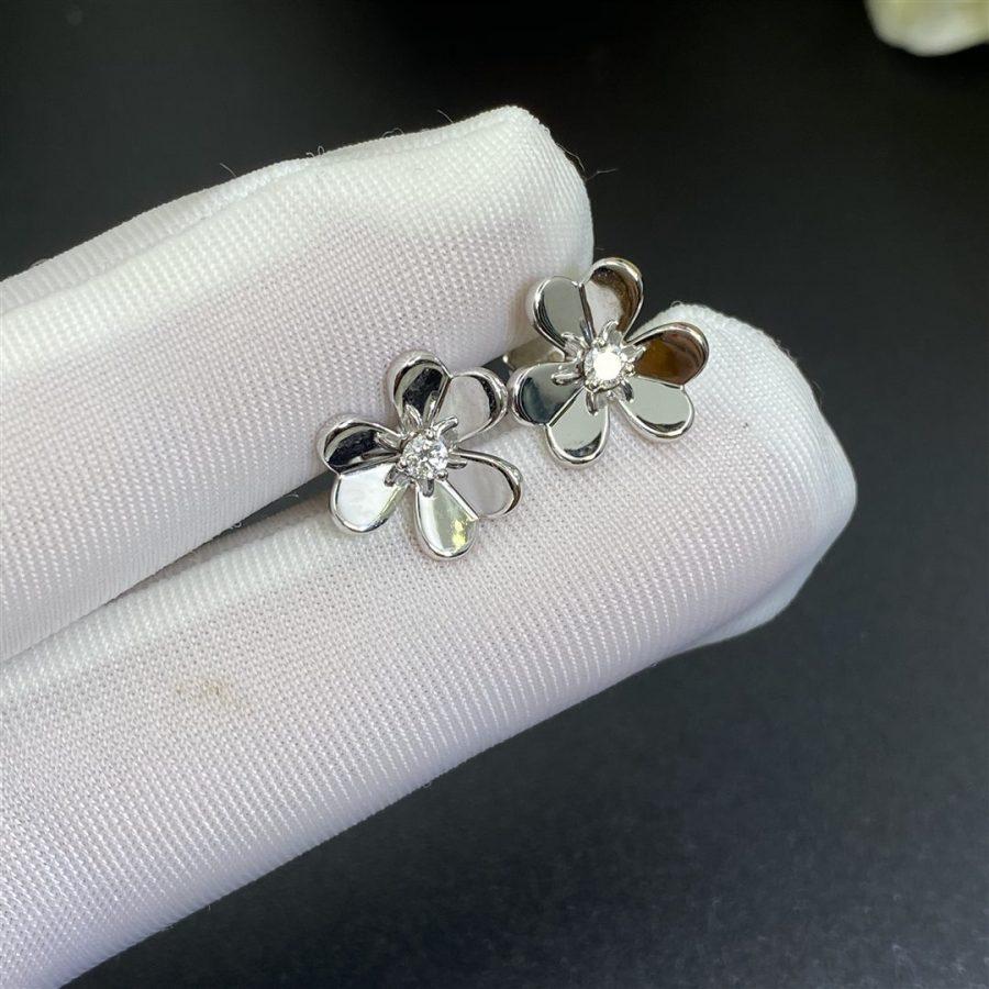 [Olivia JW]FRIVOLE MINI SILVER FLOWER EARRINGS