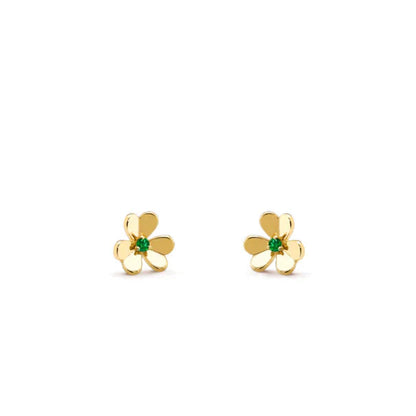[Olivia JW]FRIVOLE  FLOWER MALACHITE EARRINGS