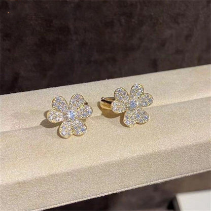 [Olivia JW]FRIVOLE GOLD FLOWER DIAMOND EARRINGS