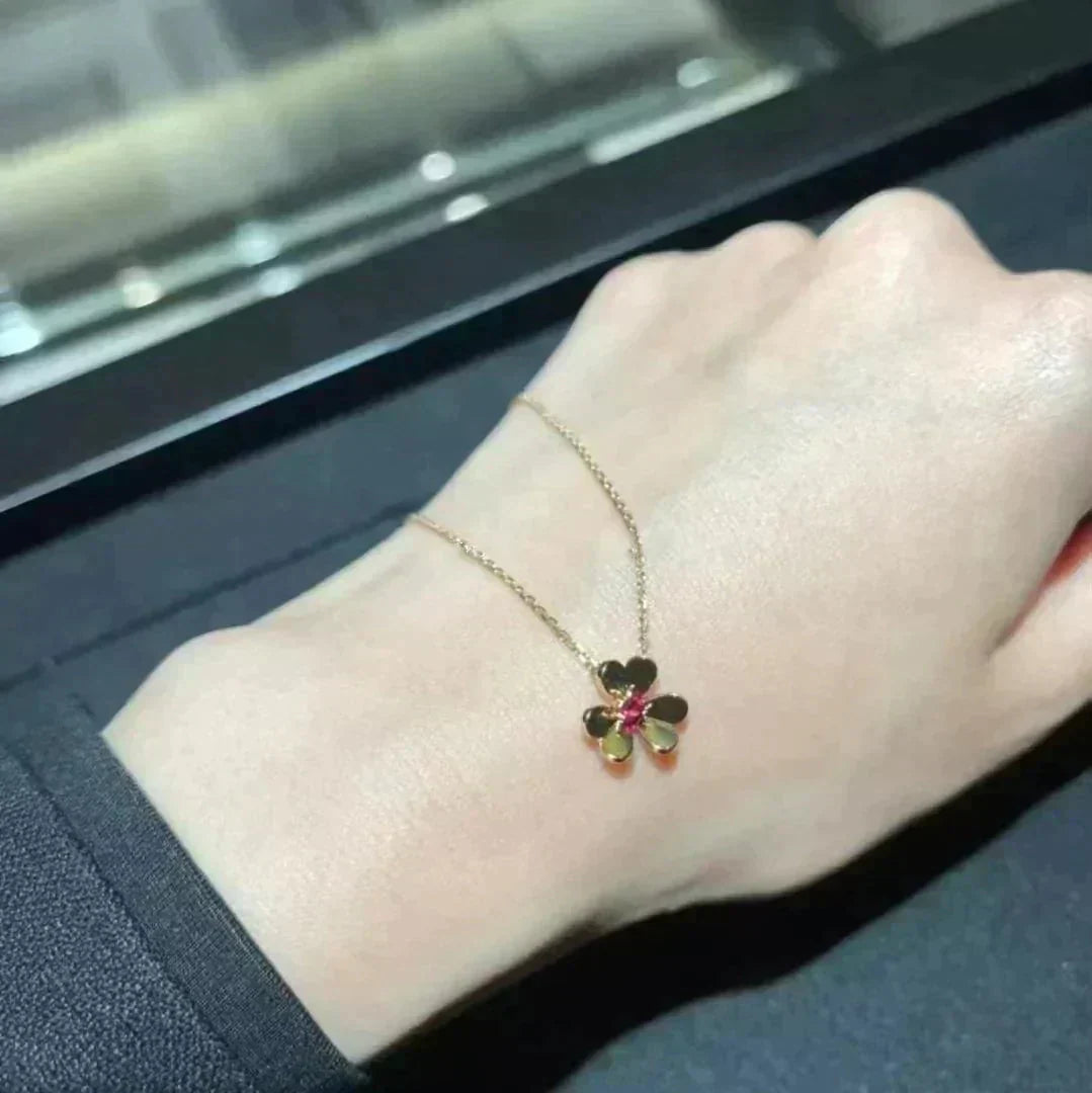 [Olivia JW]FRIVOLE GOLD FLOWER NECKLACE
