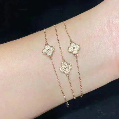 [Olivia JW]CLOVER SINGLE FLOWER BRACELET