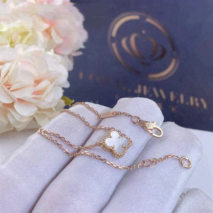 [Olivia JW]CLOVER WHITE MOP SINGLE FLOWER BRACELET