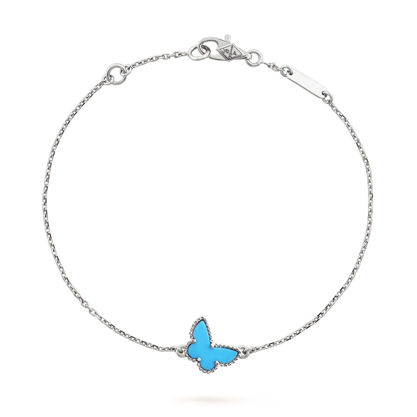 [Olivia JW]BUTTERFLY TURQUOISE BUTTERFLY BRACELET SILVER
