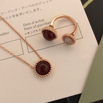 [Olivia JW]PERLEE COULEURS DIAMOND ROSE GOLD BETWEEN THE FINGER RING